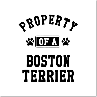 Property Of A Boston Terrier Posters and Art